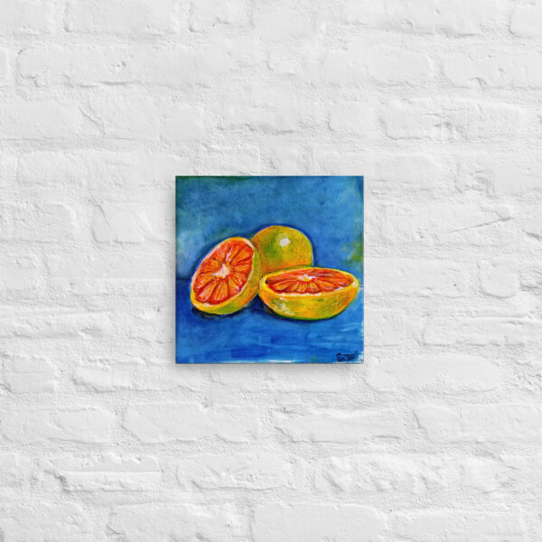 Oranges in aquarell | Canvas Print | Leinwanddruck – Bild 3