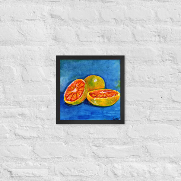 Framed poster | Print | Oranges in aquarell – Bild 5