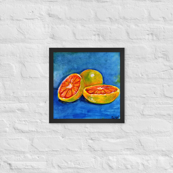 Framed poster | Print | Oranges in aquarell – Bild 6