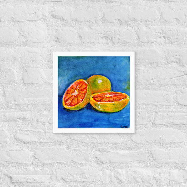 Framed poster | Print | Oranges in aquarell – Bild 3