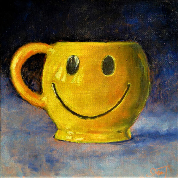 Kunstdruck Smiley Tasse