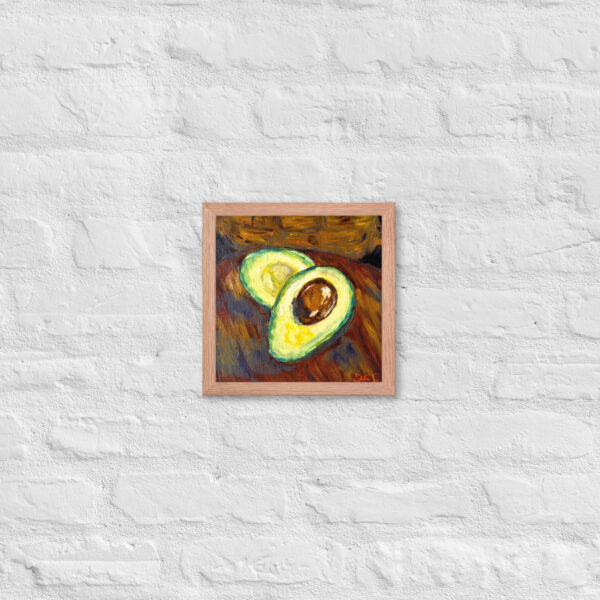 Framed Poster | Gerahmtes Poster | Dunkle Avocado – Bild 9