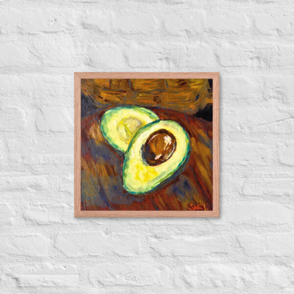 Framed Poster | Gerahmtes Poster | Dunkle Avocado – Bild 12