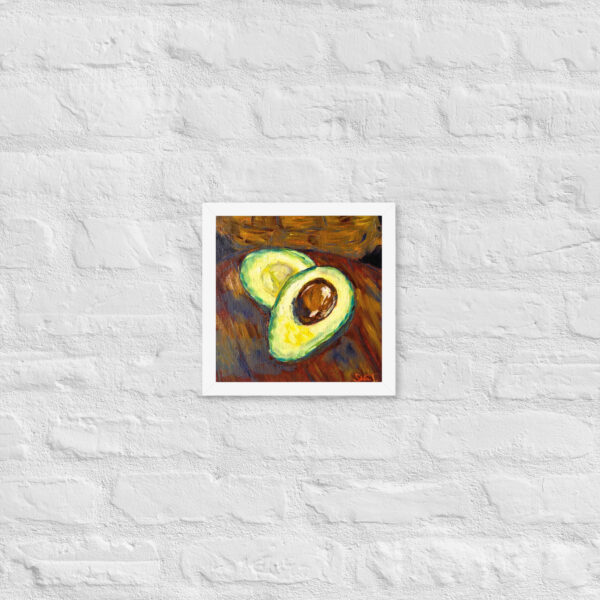 Framed Poster | Gerahmtes Poster | Dunkle Avocado – Bild 5