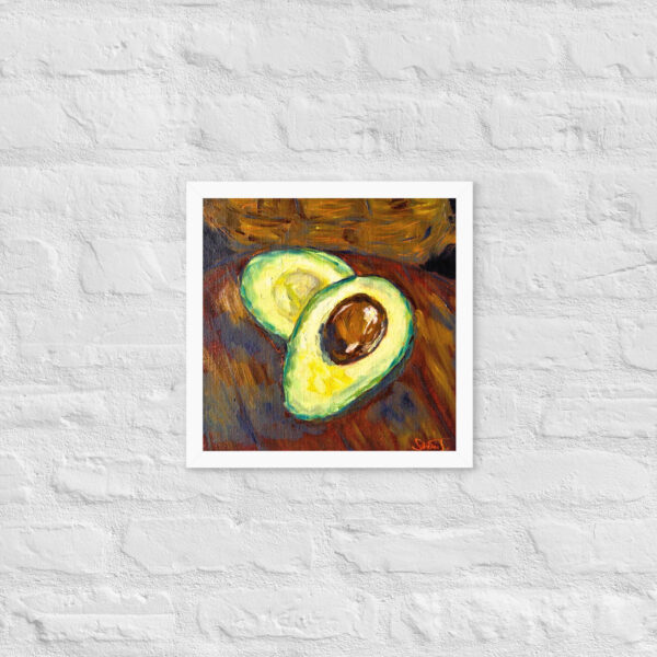 Framed Poster | Gerahmtes Poster | Dunkle Avocado – Bild 3