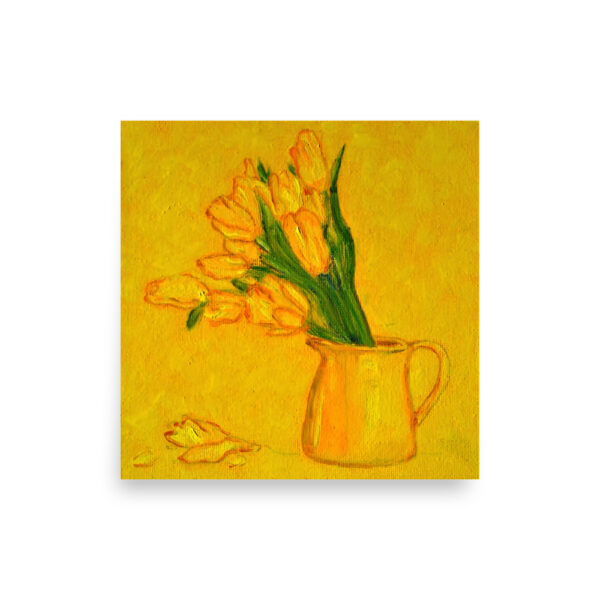 Kunstdruck gelbe Tulpen – Bild 2