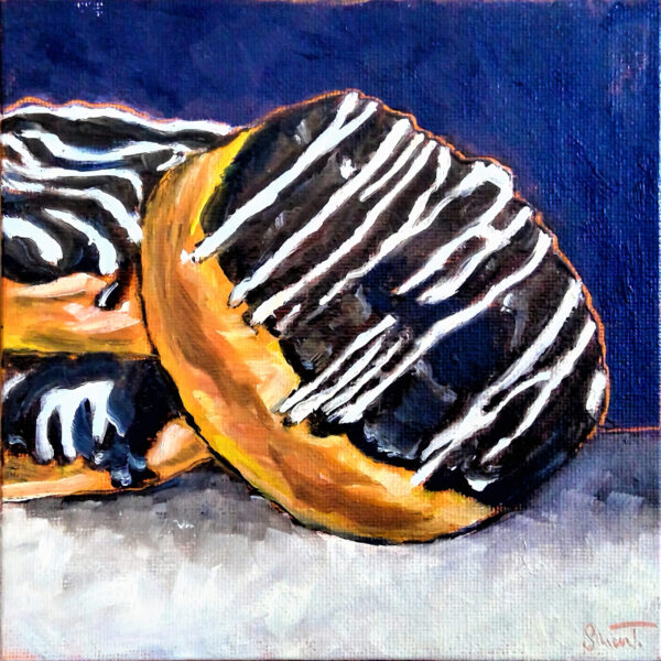 Süße Hamronie - Original Ölgemälde Donuts