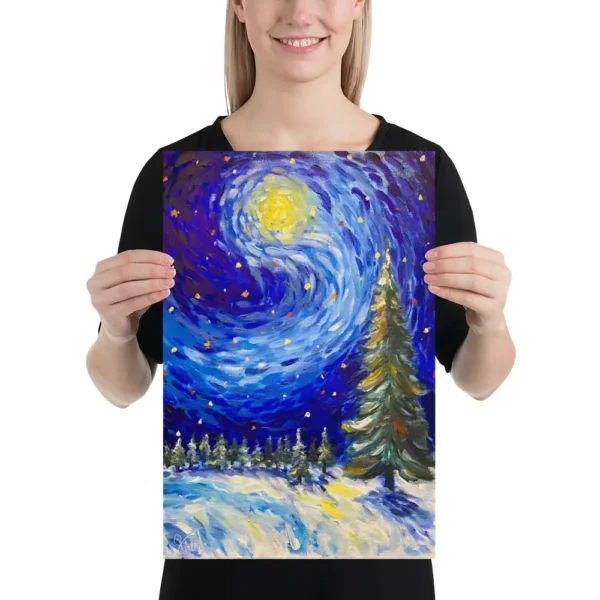 Winterlandschaft Kunstdruck – Bild 2