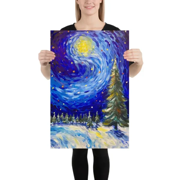 Winterlandschaft Kunstdruck – Bild 3